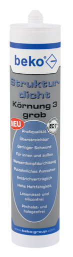 Beko Strukturdicht grob 310 ml Weiß Körnung 3